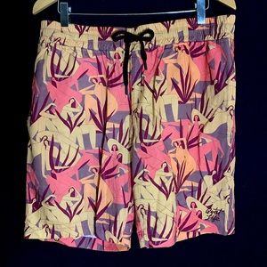The Quiet Life printed draw-string pool shorts